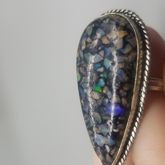 Ethiopian Fire Opal Ring - Picture 5 of 7